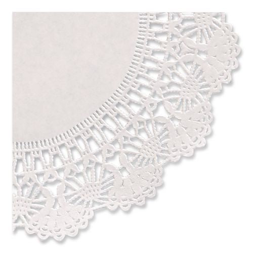 Image of Hoffmaster® 500239 Cambridge Lace Doilies, Round, 12", White, 1,000/carton