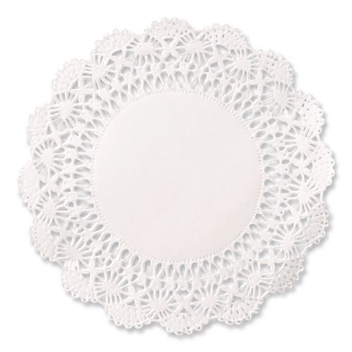 Image of Hoffmaster® 500239 Cambridge Lace Doilies, Round, 12", White, 1,000/carton