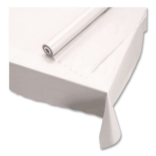 Image of Hoffmaster® 114000 Plastic Roll Tablecover, 40" X 300 Ft, White