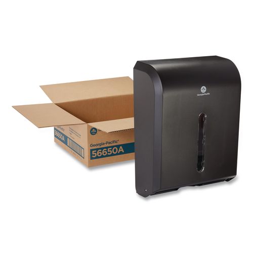 Image of Georgia Pacific® Professional 56650A Dispenser For Combi-Fold C-Fold/multifold/bigfold Towels, 12.3 X 6 X 15.5, Black