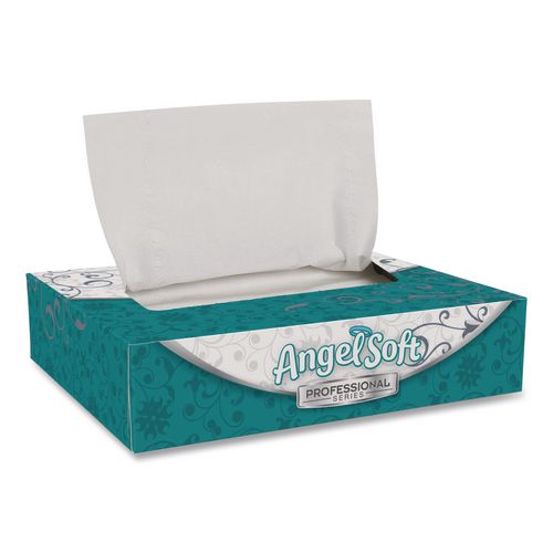 Image of Georgia Pacific® Professional 48550 Angel Soft ps Facial Tissue, 2-Ply, White, 50 Sheets/Box, 60 Boxes/Carton