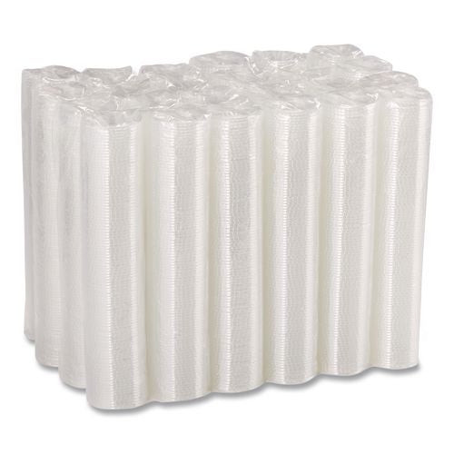 Image of Dixie® PL20CLEAR Plastic Portion Cup Lid, Fits 1.5 oz to 2 oz Cups, Clear, 100/Sleeve, 24 Sleeves/Carton