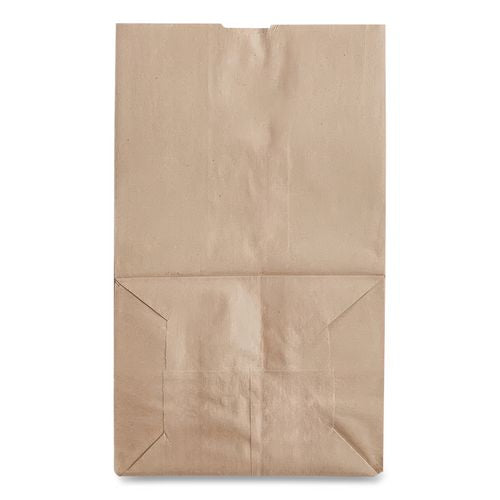 Image of Ross & Wallace Paper Products 130321SP Grocery Paper Bags, 20# Squat Size, Heavy-Duty, 50# Basis Weight, 8.13" x 5.88" x 12.5", Kraft, 500/Bundle