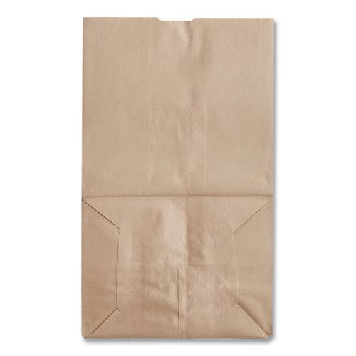 Image of Ross & Wallace Paper Products 100321500PK/BL Grocery Paper Bags, 20# Squat Size, 40# Basis Weight, 8.13" x 5.88" x 12.5", Kraft, 500/Bundle
