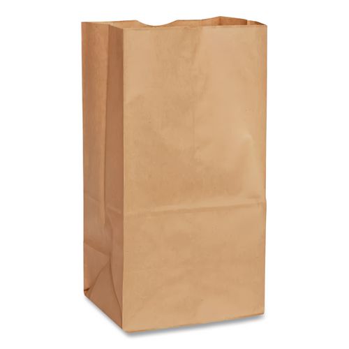 Image of Ross & Wallace Paper Products 130306500PK/BL Grocery Paper Bags, 6# Size, Extra-Heavy-Duty, 50# Basis Weight, 5.88" x 3.63" x 11", Kraft, 500/Bundle