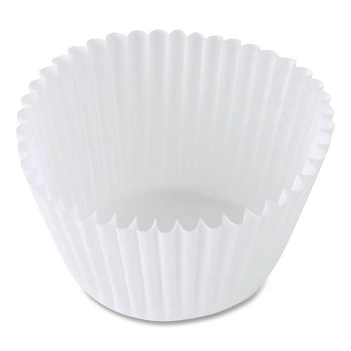 Image of Hoffmaster® 610070 Fluted Bake Cups, 2.25" Diameter x 1.88" h, White, Paper, 500/Pack, 20 Packs/Carton