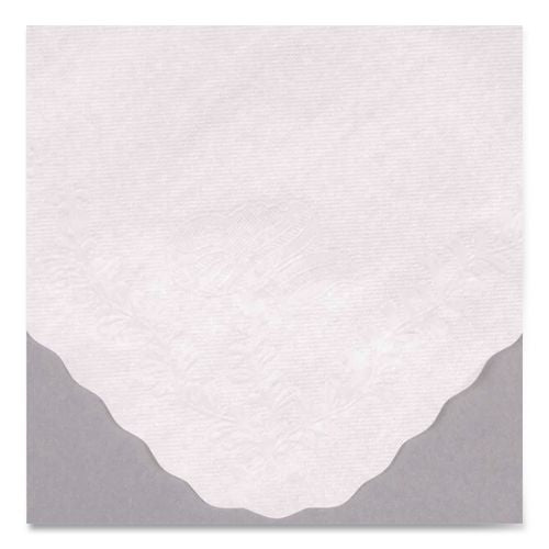 Image of HoffmasterÂ® Scalloped Edge Traymat, Bond Paper, White, 16.63 X 12.75, 1,000/carton