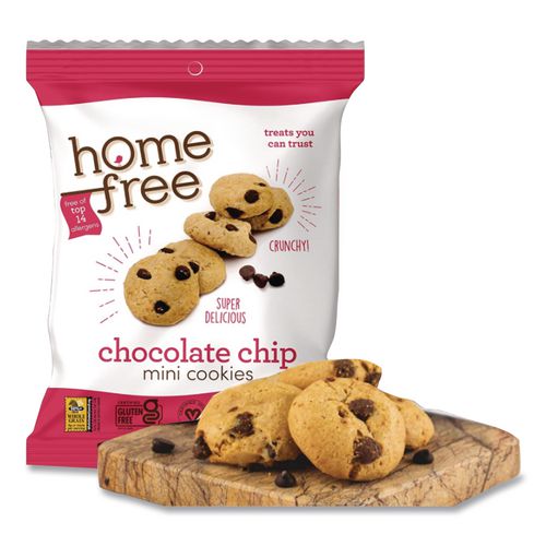 Image of Homefree® LGFMCC30 Gluten Free Chocolate Chip Mini Cookies, 1.1 Oz Pack, 30/carton
