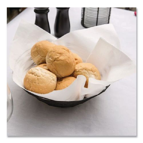 Image of HOSPECO® N-LRVDFBW TASKBrand TopLine Linen Replacement Napkins, 1-Ply White, 16 x 16, 1,000/Carton