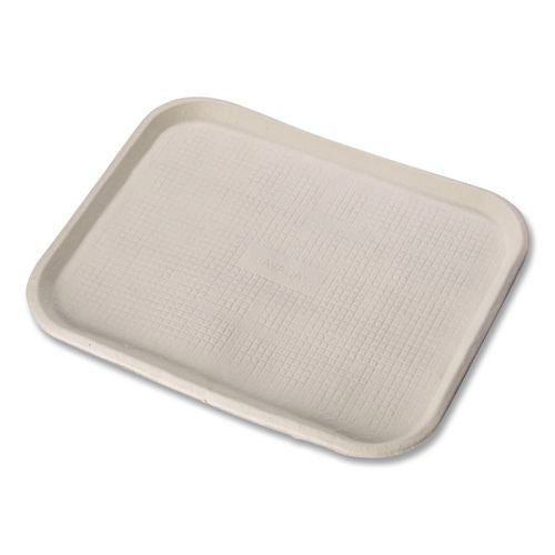 Image of Chinet® 20815 StrongHolder Molded Fiber Food Trays, 9 x 12 x 1, Beige, Paper, 250/Carton
