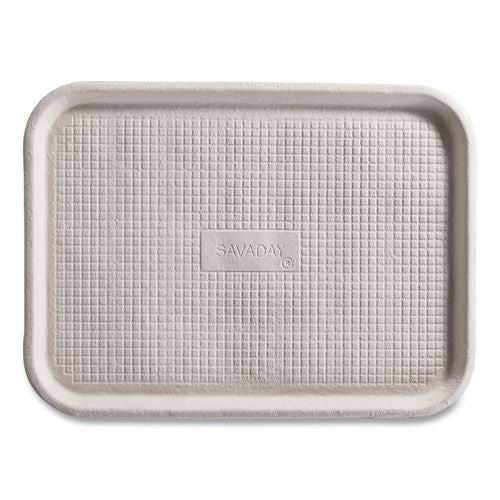 Image of Chinet® 20815 StrongHolder Molded Fiber Food Trays, 9 x 12 x 1, Beige, Paper, 250/Carton