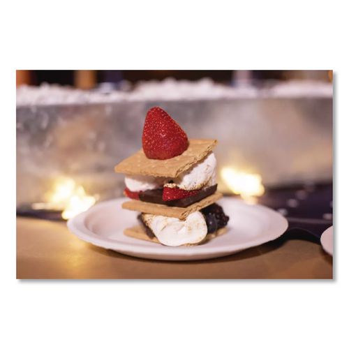 Image of Chinet® 21225 Paper Dinnerware, Plate, 6" Dia, White, 1,000/carton