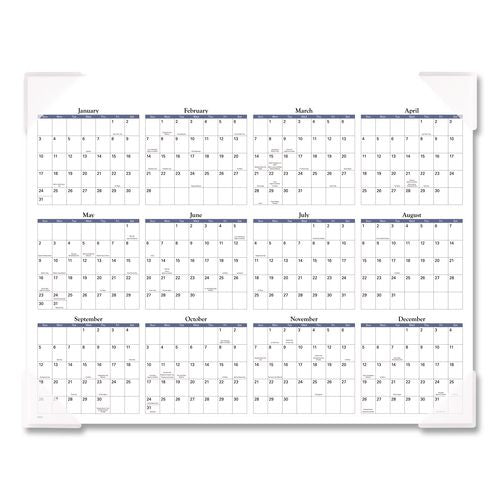 Image of AT-A-GLANCE® 89802 Landscape Panoramic Desk Pad, Landscapes Photography, 22 x 17, White Sheets, Clear Corners, 12-Month (Jan to Dec): 2025
