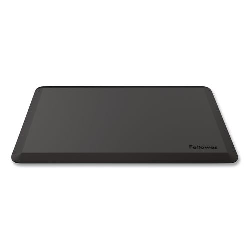 Image of Fellowes® 8707002 Anti-Fatigue Wellness Mat, Rectangular, Black Surface, 36" x 24"