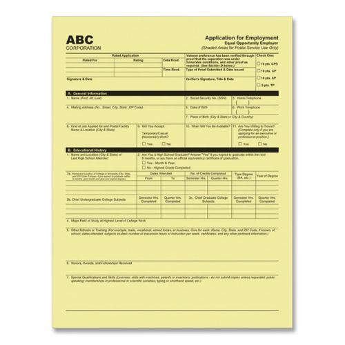 Image of Iconex 59101 Digital Carbonless Paper, 2-Part, 8.5 x 11, White/Canary, 2,500/Carton