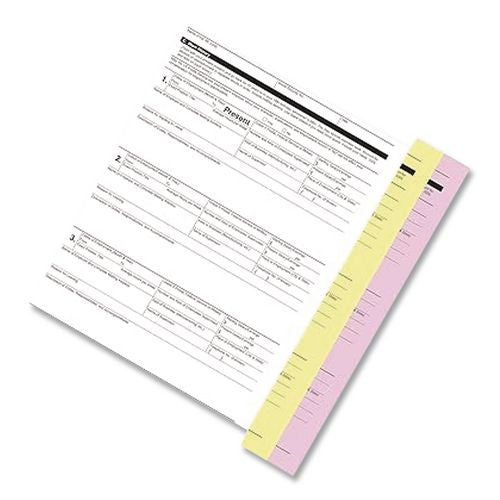 Image of Iconex 59106 Digital Carbonless Paper, 3-Part, 8.5 X 11, White/canary/pink, 835/carton