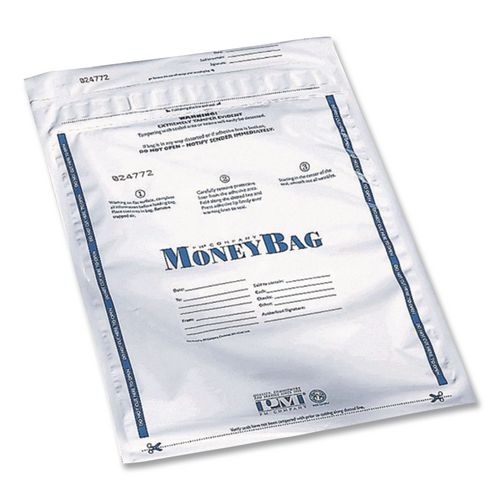 Image of SecurIT® PMC58002 Tamper Evident Deposit Bag, Plastic, 9" x 12", Clear, 100/Pack