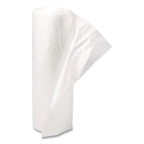 Image of Inteplast Group WSL4046XHW-2 Low-Density Commercial Can Liners, 45 gal, 0.7 mil, 40" x 46", White, Interleaved Roll, 25 Bags/Roll, 4 Rolls/Carton