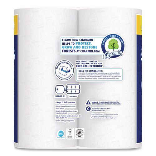 Image of Charmin® 80836618 Ultra Soft Bathroom Tissue, Septic Safe, 2-Ply, White, 312 Sheets/Roll, 18 Rolls/Carton