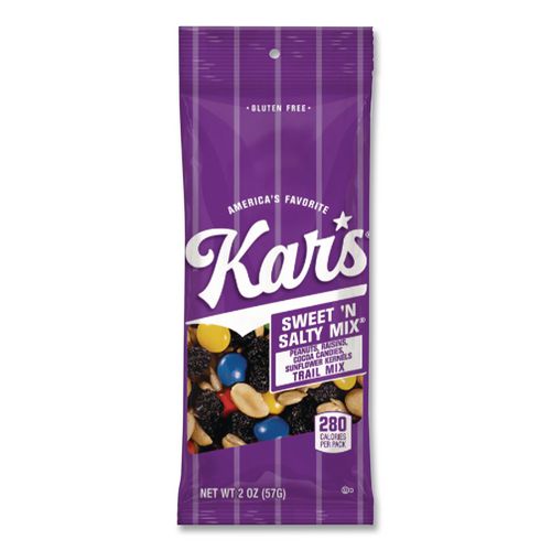 Image of Kar's KAR08387 Nut Snacks, Sweet 'N Salty Mix, 2 oz Packets, 24/Box
