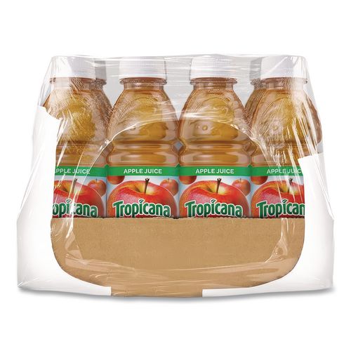 Image of Tropicana® TRO00029 100% Juice, Apple, 10oz Bottle, 24/carton