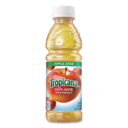 Image of Tropicana® TRO00029 100% Juice, Apple, 10oz Bottle, 24/carton