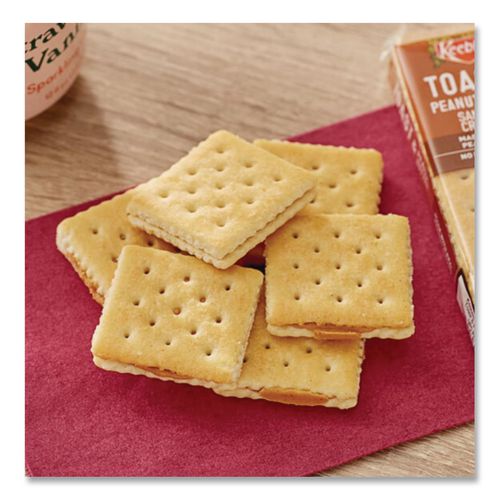 Image of Keebler® KEE21166 Sandwich Crackers, Toast And Peanut Butter, 8 Cracker Snack Pack, 12/box