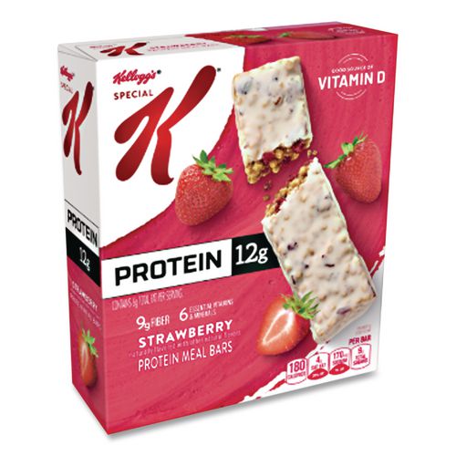 Image of Kellogg's® KEE29185 Special K Protein Meal Bar, Strawberry, 1.59 oz Bar, 8/Box