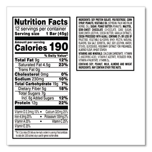 Image of Kellogg's® KEE29189 Special K Protein Meal Bar, Chocolate/Peanut Butter, 1.59 oz Bar, 8/Box