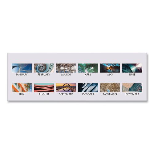 Image of House Of Doolittle 100% Recycled Abstract Architecture Photos Wall Calendar, 14 x 11, White Sheets, 12-Month (Jan-Dec): 2025