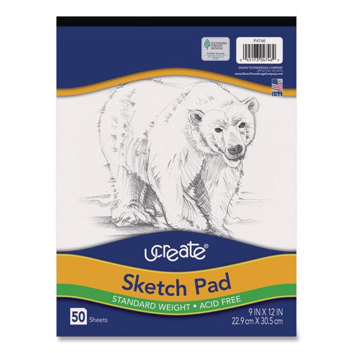 Image of Pacon® P4746 Art1st Sketch Pad, Unruled, (50) White 9 x 12 Sheets