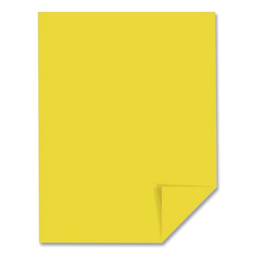 Image of Neenah Paper 26701 Exact Brights Paper, 20 lb Bond Weight, 8.5 x 11, Bright Yellow, 500/Ream