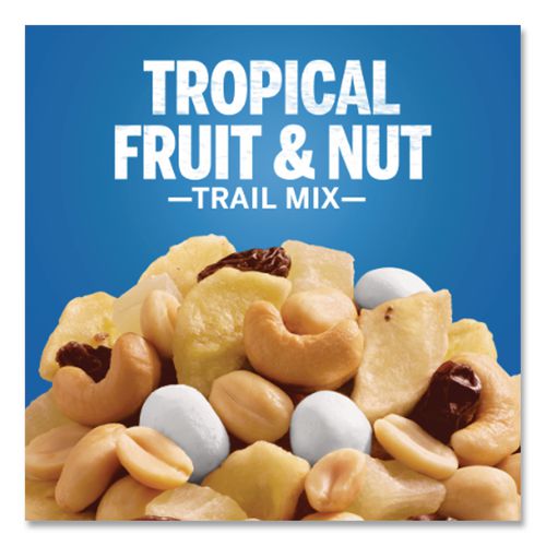 Image of Planters® GEN00260 Trail Mix, Tropical Fruit And Nut, 2 Oz Bag, 72/carton