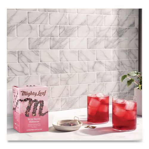 Image of Mighty Leaf® Tea 510144 Whole Leaf Tea Pouches, Wild Berry Hibiscus, 15/box