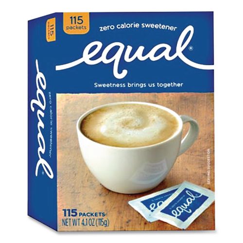 Image of Equal® 20015445 Zero Calorie Sweetener, 1 G Packet, 115/box