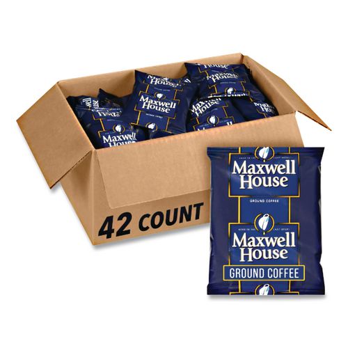 Image of Maxwell House® GEN866150 Coffee, Regular Ground, 1.5 Oz Pack, 42/carton