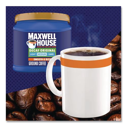 Image of Maxwell House® GEN04658 Coffee, Decaffeinated Ground Coffee, 29.3 Oz Can