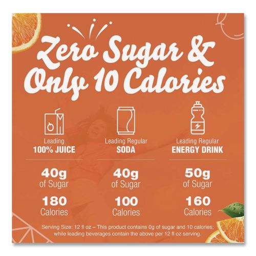 Image of Crystal Light® GEN00504 On the Go, Sunrise Orange, 0.16 oz Packets, 30/Box