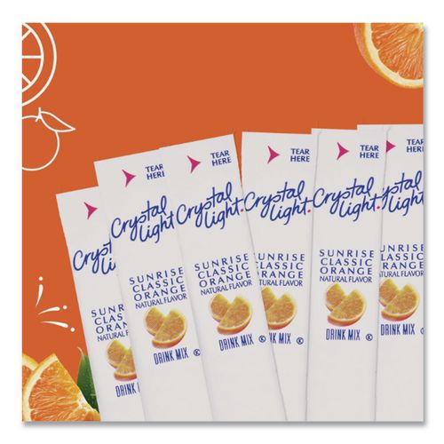 Image of Crystal Light® GEN00504 On the Go, Sunrise Orange, 0.16 oz Packets, 30/Box
