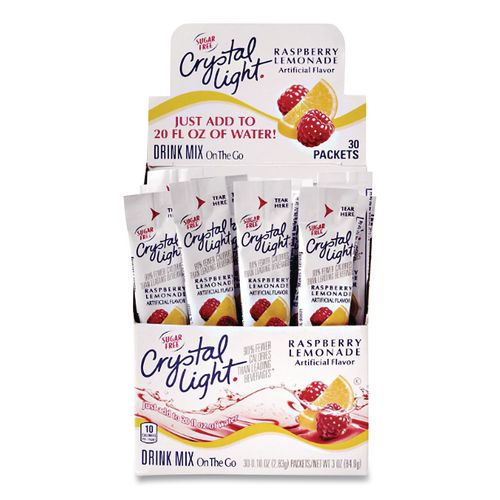 Image of Crystal Light® GEN00015 On the Go, Raspberry Lemonade, 0.16 oz Packets, 30/Box