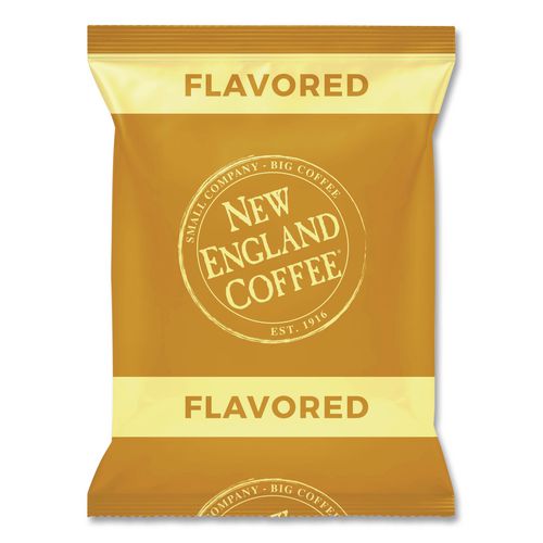 Image of New England® Coffee 026530 Coffee Portion Packs, Hazelnut Creme, 2.5 Oz Pack, 24/box
