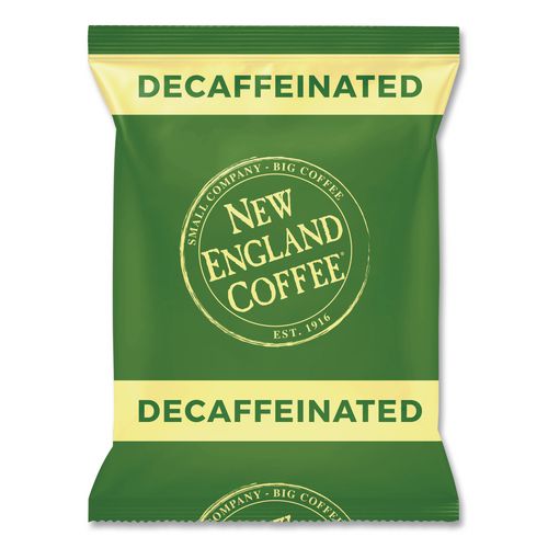 Image of New England® Coffee 026160 Coffee Portion Packs, Breakfast Blend Decaf, 2.5 Oz Pack, 24/box