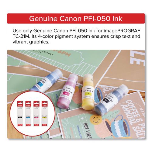 Image of Canon® 7058C002 imagePROGRAF TC-21M, 24" Wireless Wide Format Inkjet Printer