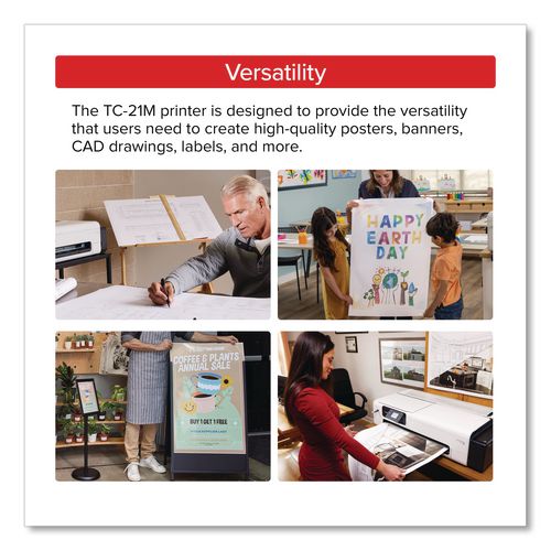 Image of Canon® 7058C002 imagePROGRAF TC-21M, 24" Wireless Wide Format Inkjet Printer