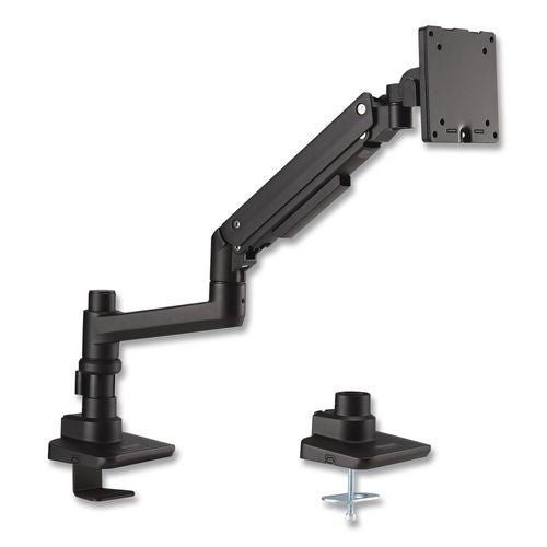 Image of Kensington® SKILCRAFT® Heavy-Duty Fully Articulating Gas-Spring Ergonomic Single Monitor Arm - 49" - Black, 1 Each