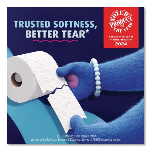Image of Charmin® 80841801 Ultra Soft Bathroom Tissue, Mega Roll, Septic Safe, 2-Ply, White, 208 Sheets/Roll, 12 Rolls/Pack, 5 Packs/Carton