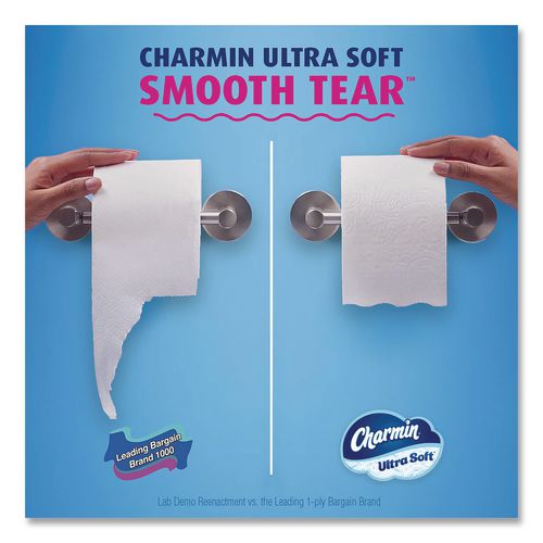 Image of Charmin® 80841801 Ultra Soft Bathroom Tissue, Mega Roll, Septic Safe, 2-Ply, White, 208 Sheets/Roll, 12 Rolls/Pack, 5 Packs/Carton