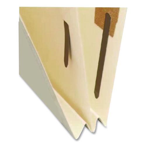 Image of Medical Arts Press® 52353B End Tab Classification Folders, Straight Tab, Expands 0.75", 1 Divider, 4 Fasteners, Letter Size, Manila, 200/Box