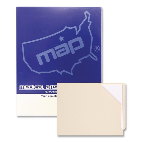 Image of Medical Arts Press® 31514MAP File Pocket, End Tab, Letter Size, Manila, 100/Box