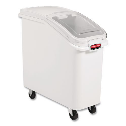 Image of Rubbermaid® Commercial FG9F7700CLR ProSave Bin Replacement Lid and Scoop, For 3600-88 ProSave Bin, 12.13 x 29 x 1.9, Clear, Plastic